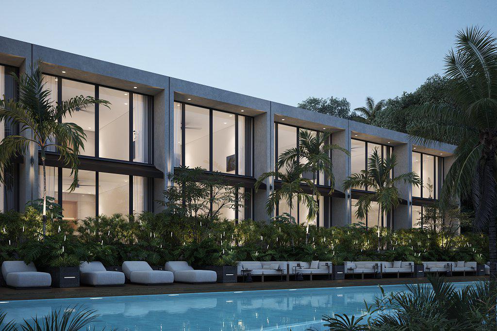 New residential complex of apartments and townhouses in Nuanu, Bali, Indonesia