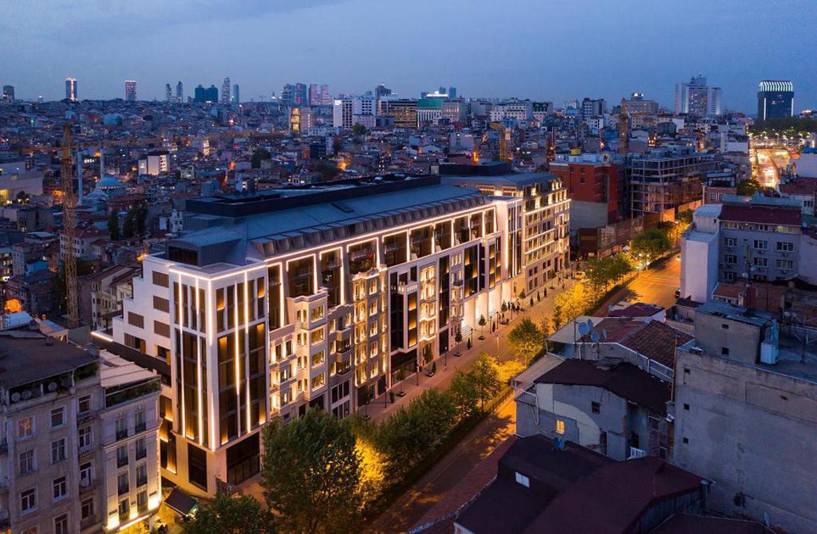 Apartments in a new residence, in the center of Istanbul, Turkey