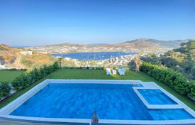 Villa in Gundogan (Bodrum) with panoramic sea views, underfloor heating, garden, pool, parking, 400 meters from sea, in a complex with beach for $1,948,000