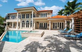 Luxury villa with a pool, a garage, a terrace and a canal view, Coral Gables, USA for 2,554,000 €