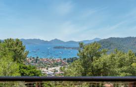 Sea-view villa in Göcek (30 km from Fethiye and 20 km from Airport) with sauna, Turkish bath jacuzzi, in a gated complex next to forest for $1,346,000