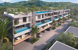 Gated complex of townhouses with swimming pools on the first sea line, Bang Tao, Phuket, Thailand for From $2,983,000