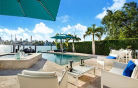Cozy villa with a pool, a terrace and views of the bay, Miami Beach, USA for $6,500,000