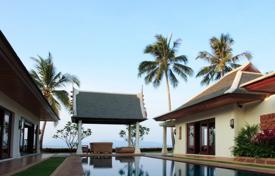 Thai style villa right on the beach, Maenam, Suratthani, Thailand for 7,900 € per week