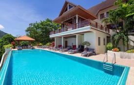 Luxury villa with a swimming pool and a view of the sea close to the beach, Phuket, Thailand for $2,680,000