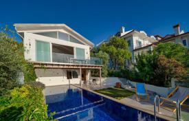 Furnished villa with a mooring, a swimming pool and picturesque views on the island, Fethiye, Turkey for $2,596,000