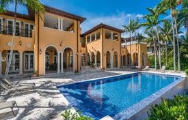 Spacious villa with a backyard, a pool, a summer kitchen, a sitting area and a terrace, Coral Gables, USA for $10,995,000