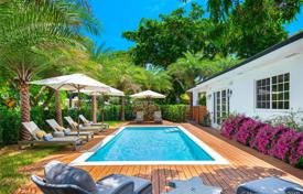 Spacious villa with a backyard, a pool, a relaxation area and a garden, Miami Beach, USA for $2,700,000