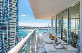 Two-bedroom apartment with views of the ocean, city and port in Miami Beach, Florida, USA for $2,275,000