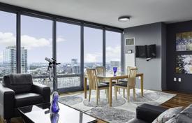 Stylish apartment with a panoramic windows in a modern condominium, Philadelphia, Pennsylvania, USA for $575,000