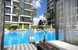 New apartments in a residence with three swimming pools and a tennis court, 150 meters from the sea, Alanya, Turkey for $245,000