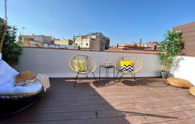 Stylish penthouse with a terrace in Poblesec, Barcelona, Spain. Price on request