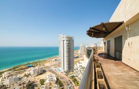 Elite penthouse with a terrace and sea views in a bright residence with a pool, near the beach, Netanya, Israel for $2,530,000