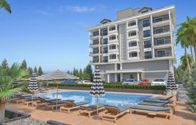 Luxury apartments in a new residence with a swimming pool, 200 meters from the sea, Alanya, Turkey for $178,000