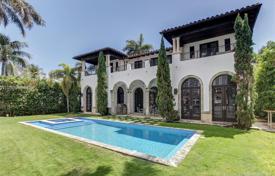 Comfortable villa with a pool, a garage, a terrace and views of the bay, Golden Beach, USA for $6,990,000