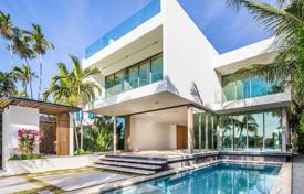 New villa with a pool, a garage and a terrace, Miami Beach, USA for $12,900,000