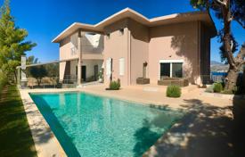 High-quality villa with a swimming pool and a garden near the beach, Loutraki, Greece. Price on request