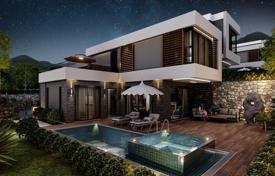 New villa with a pool and sea and forest views, Alanya, Turkey for $374,000