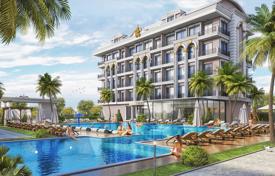 Luxury apartments in a new residence with a swimming pool, a tennis court and a mini golf, Oba, Turkey for $166,000