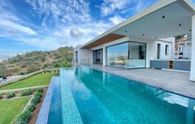 Modern sea-view villa in Yalikavak, with swimming pool, sauna, garage for 2 cars, cinema barbecue garden terraces, in a complex of 16 villas for $1,420,000