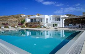 Luxury villa with a swimming pool and a picturesque sea view, Elia, Mykonos, Greece for 15,400 € per week