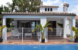 Snow-white villa on the first line from the sandy beach, Marbella, Costa del Sol, Spain for 6,200 € per week
