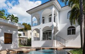 Brand new two-story villa with a swimming pool, a parking and terraces, Miami Beach, USA for $2,250,000