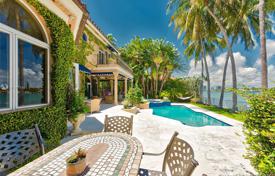 A comfortable villa with a pool, a garage and a terrace, Miami Beach, USA for $8,995,000