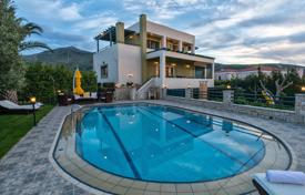 Three-level villa with a guest apartment, 2 swimming pools, a garden and parking lots in Roussospiti, Crete, Greece for 900,000 €
