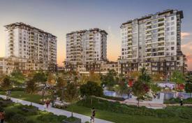 Duplex apartments in a new residence with swimming pools, a fitness center and gardens, near the center of Istanbul, Turkey for $430,000