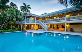 Spacious villa with a backyard, a swimming pool and terraces, Miami, USA for $2,175,000
