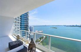 Apartment with views of Biscayne Bay and Miami Beach, in a building with a swimming pool and spa, 70 meters from the beach, Edgewater, Miami for $680,000
