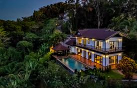 Villa with a swimming pool and a panoramic view, 500 meters from the sea, Phuket, Thailand for $1,130,000