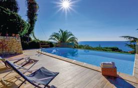 Villa with a swimming pool and a panoramic view of the sea at 600 meters from the beach, Ventimiglia, Italy for 4,700 € per week