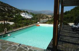 Magnificent villa overlooking the mountains and the sea 160 m from the beach, Agios Nikolaos, Crete, Greece for 4,200 € per week