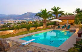 Two-storey villa with panoramic views 300 m from the beach, Hersonissos, Crete, Greece for 3,500 € per week