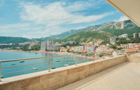 Furnished penthouse with a parking, a terrace, a winter garden and sea views, Rafailovici, Montenegro for 850,000 €