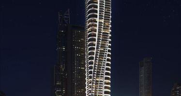 New high-rise residence Volta with a swimming pool and a panoramic view close to Dubai Mall, Business Bay, Dubai, UAE