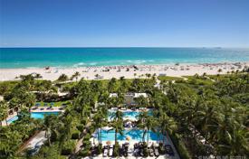 Snow-white duplex apartment right on the beach in Miami Beach, Florida, USA for $12,995,000