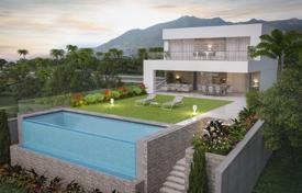 Three-storey villa with a pool and underground parking in Mijas, Malaga, Spain for 1,100,000 €
