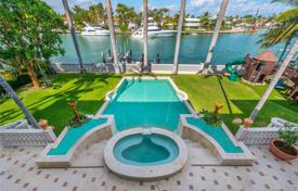Luxury villa with a private pool, a private promenade, terraces, a spa and ocean views, Miami Beach, USA for $14,750,000