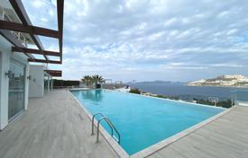 Seafront apartment with a balcony and a terrace in Bodrum, in a gated complex with a swimming pool, cafe, gym, sports ground and parking for $279,000